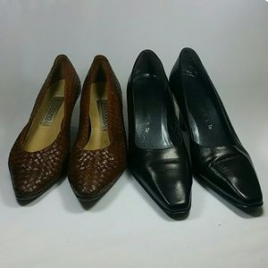 NINE WEST & BANDOLINO SHOES SIZE 6 1/2 M HEELS